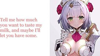 Genshin Impact JOI Solmaid JOIS Ep1 - Noelle's New Servant Paizuri Foot Worship Footjob Gentle Femdom