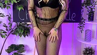 Dancing in heels and lingerie at the night club