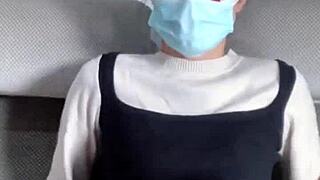 hey, watch me tease my wet asian pussy solo!