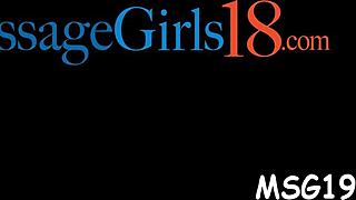 Skillful hottie craves intense cock action in massage scene.