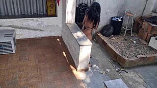 fucking the maid's tight ass in the kitchen 😏