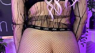 Dancing in heels and lingerie at the night club