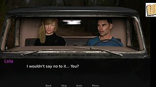 3D visual novel with a curvy and cute girl in a daring outfit