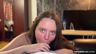 tearing her fishnets, she rides like a total pro... harder, babe! 😏