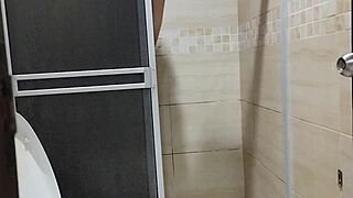 behind the scenes, my landlady collects rent in the bathroom