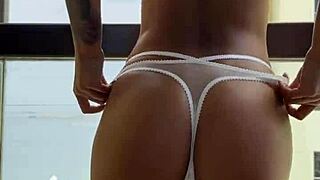 Gorgeous monika fox tries on new sexy lingerie and poses seductively for the camera