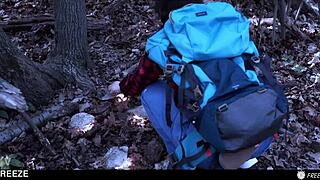 valentina nappi gets freeze fucked by a native guy after hiking! all natural italian babe under mind control! 😱