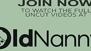 horny old guy licks milf's wet pussy in stockings