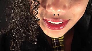 Tanned Beauty Eats Cock with Cream for Explosive Finish