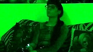 sexy goth mistress smokes a cigarette