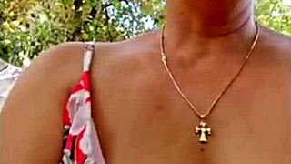 hot blonde milf masturbates to orgasm with natural tits