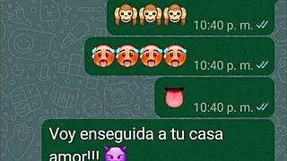 CALIENTO A MI NOVIA POR WHATSAPP Y ME TERMINA DANDO UN PAR DE SENTONES