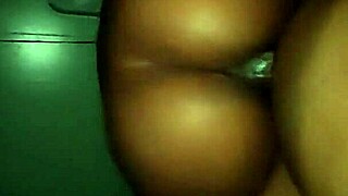 Big booty ebony sucks and rides fat black cock