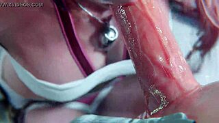 Serah Farron gets face fucked in Final Fantasy 3D.