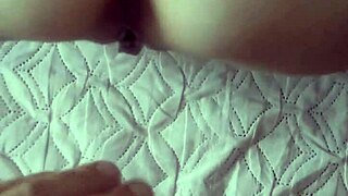 Skinny amateur MILF in blue dress has hardcore sex on camera