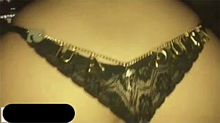 Latina riding big ass in lingerie during anal fuck with couple and prostitute amateurs.