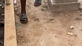 He said, 'I'm gonna fuck you outdoors, you wet whore, bent over hard.'