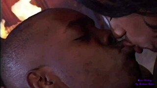 Can you handle a big black cock in your ass near the fireplace?