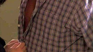 Beautiful brunette with big boobs bangs her horny boyfriend