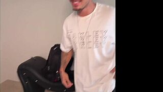 Threesome with lots of fun and hot sex with a well-endowed guy.