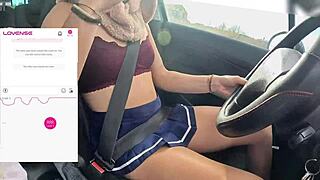 a friend films me driving while a fan controls my lovense vibrator remotely 😏