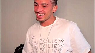 Threesome with lots of fun and hot sex with a well-endowed guy.