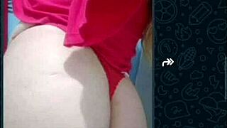 My friend stays all night at my house in tight leggings on her ass, finally lets me record her horny yoga session