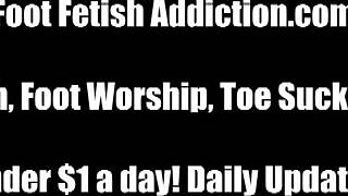 i'm cuming all over my cute 18+ feet in this femdom session