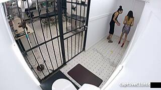 Behind scenes, ANGEL SANTANA and ARIA NICOLE in NURSES POV with close ups.