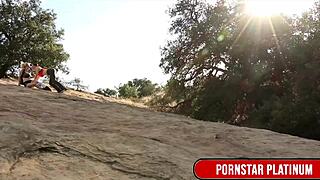 does samantha rone tend mindi mink's bushy garden outside?