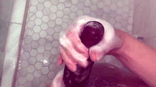 Stepbrother Intrigues Stepsisters With Huge Cock For Anal In Shower