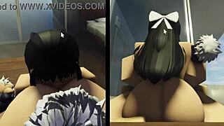 In the USA, Utahime demonstrates strength by engaging in a passionate encounter with a bent-over slut.