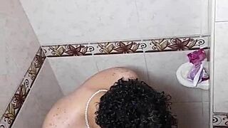 She Showers To Please Herself In Her Room.