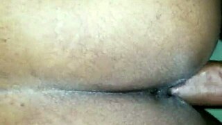 quick cum while fucking my cheating ebony wife after a wet massage session.