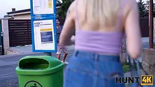 Hunt4k guy takes money and watches his girlfriend get drilled by a stranger.