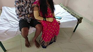 Lying On The Cot, Fucking The Maid In Cowgirl Position! She Rides And Orgasms!