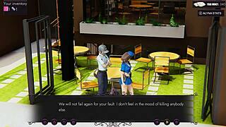 Alyna plays with a big black cock and gets creampied while pregnant