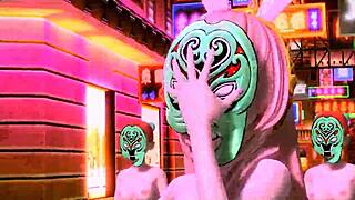 Hatsune Miku & Megurine Luka World End Dancehall With Big Tits!