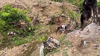 we fucked in the forest with huge tits and ass worshiping