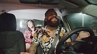 Nicoly Mattos Feels Like a True Slut During Double Penetration with Two Cocks Rubbing Inside Her Pussy and Ass on the Street.