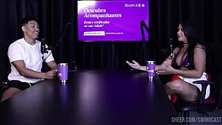 fabricio nunes and bruna surfistinha swing with tifany rocha in sheer red lingerie