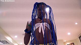 Huge Black Dick Fucks Tiny Ebony Pussy Artemixxx Trixxie Morella