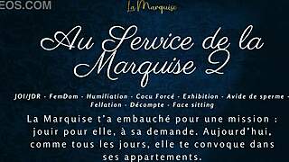Serving the marquise with French femdom JOI.