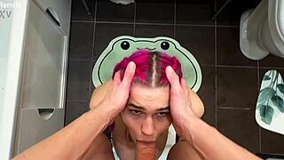 Beautiful Wife Stuck In Washing Machine, Blowjob Frees Her