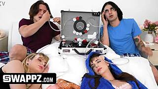 stepbros trade stepsisters before fucking their own