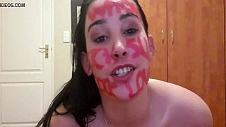 self punish with gagging and dirty talk