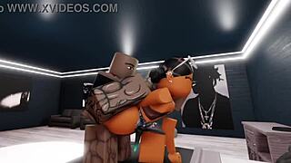 She lost the bet and had to handle four big black cocks.