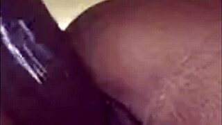 hey, watch this ebony babe work her pussy with huge dildo?