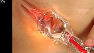 euro babe masturbating solo with natural tits blonde hair squirting milk