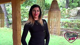 gwen, such a beautiful french milf, takes it hard in her tight slit. damn, those stockings!